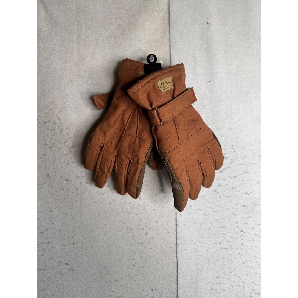 NWT Blue Mountain Mens Large Waterproof Insulated Work Gloves Brown BM98100/LBD
